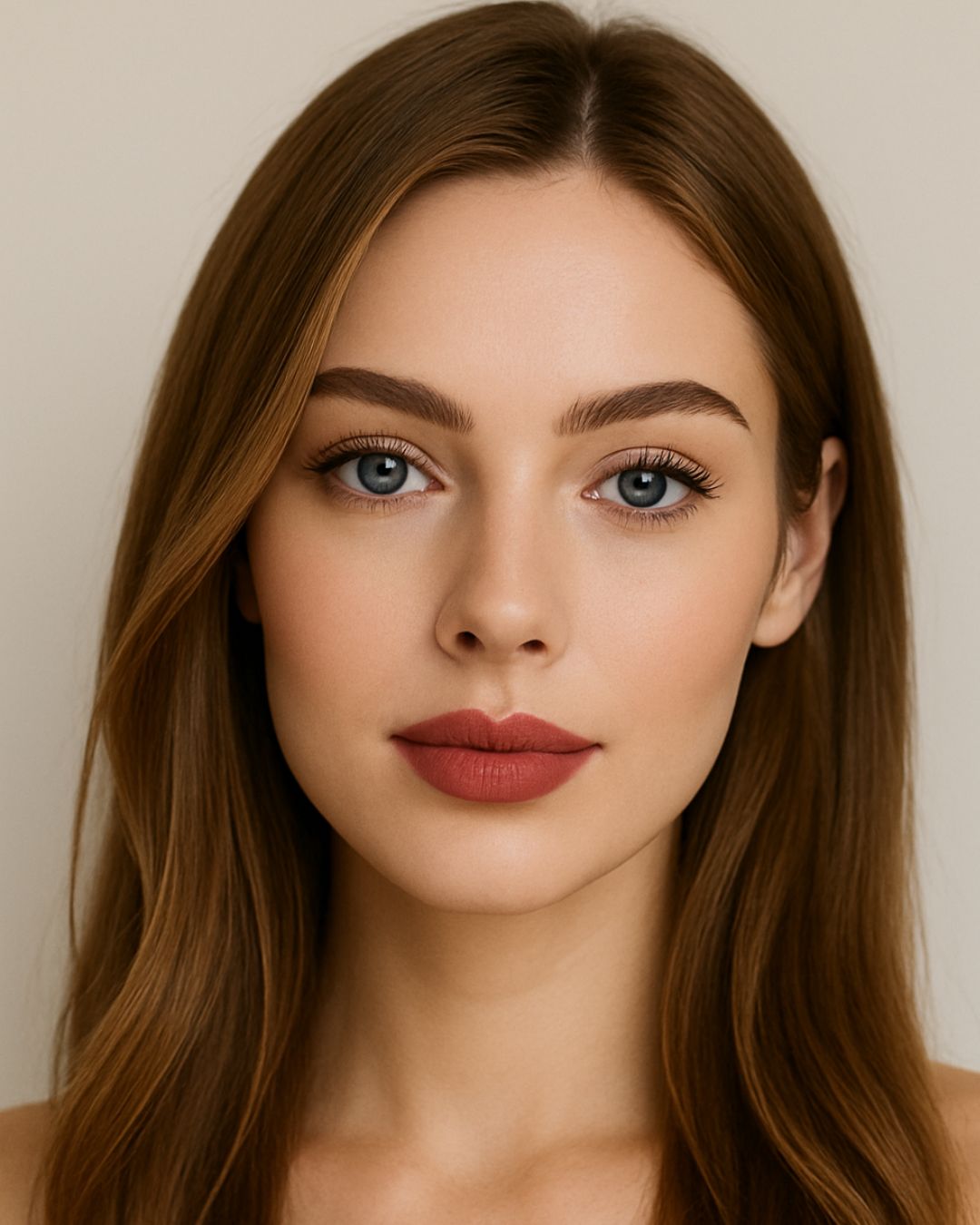 Nabi 12 BROWN Color Lip Liner Pencil Set - 12 Shades of Brown 5.5" Long-Lasting Matte Lip Definition with Beeswax & Mineral Oil for Smooth Application