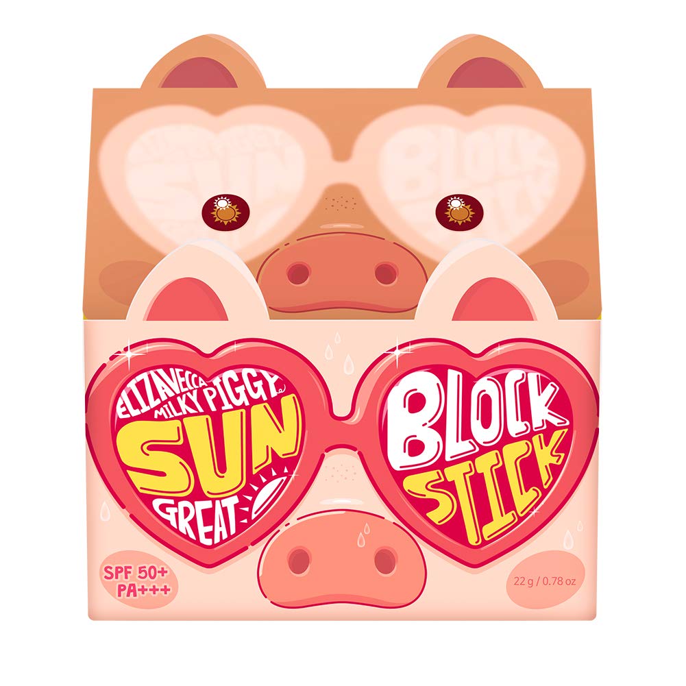 Elizavecca Milky Piggy Great Sun Block Stick SPF 50+ PA+++ Facial Sunscreen Stick UV Protection for All Skin Types