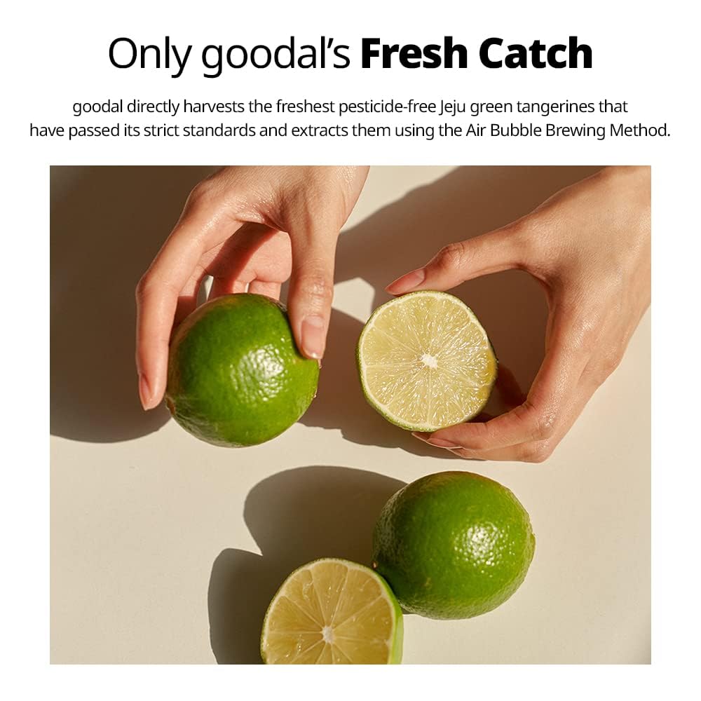 GOODAL Green Tangerine Vitamin C Mask – Brightening & Hydration (Pack of 5), glowing face skin