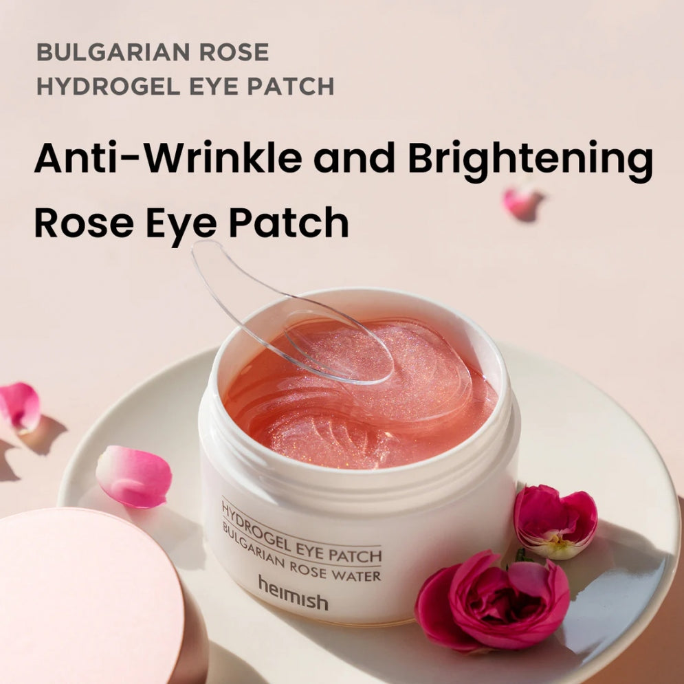 Heimish Bulgarian Rose Hydrogel Eye Patch 60ea - Brightening & Hydrating Under-Eye Care