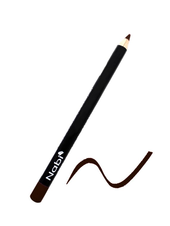 Nabi 12 BROWN Color Lip Liner Pencil Set - 12 Shades of Brown 5.5" Long-Lasting Matte Lip Definition with Beeswax & Mineral Oil for Smooth Application