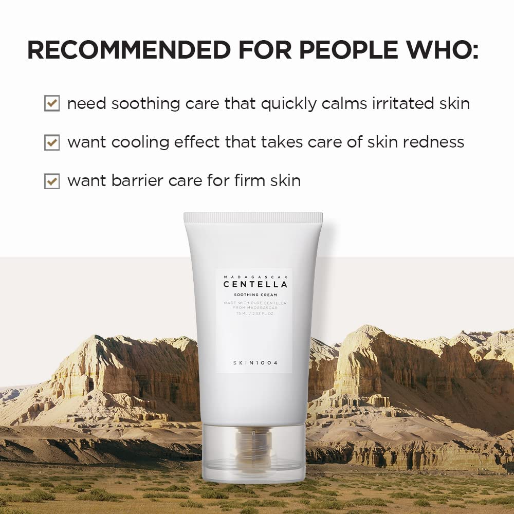 SKIN1004 Centella Soothing Cream 75ml - Gentle Hydration for Sensitive Skin