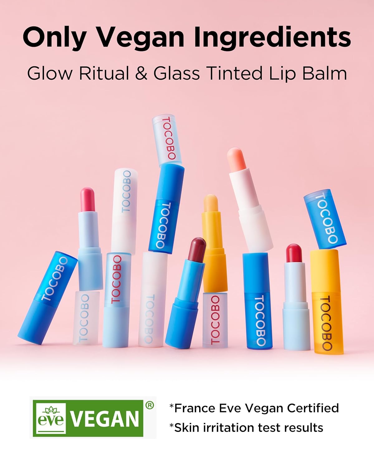 TOCOBO Glass Tinted Lip Balm 012 Better Pink – Vegan Korean Lip Care with Hydration & Radiant Pink Glow