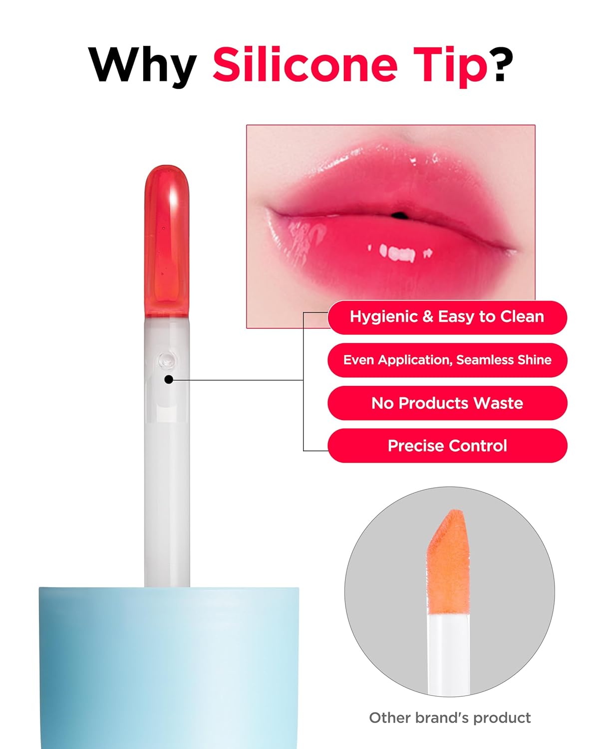 TOCOBO Juicy Berry Plumping Lip Oil 03 Black Cherry | Vegan Hydrating Lip Oil with Plant Oils | High Shine, Non-Sticky Gloss for All Skin Tones – 0.12 fl.oz