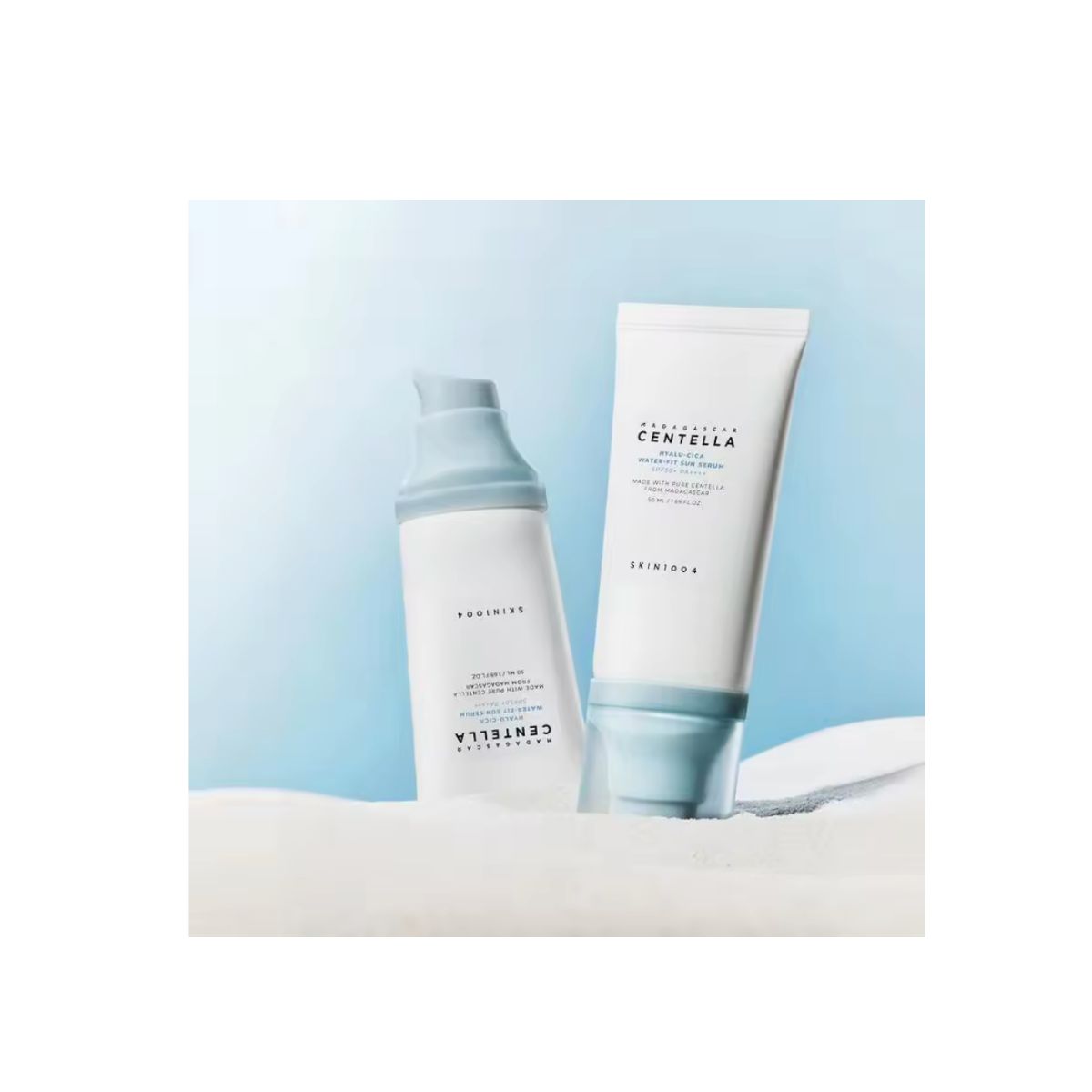SKIN1004 Hyalu-Cica Water-Fit Sun Serum SPF50+ PA++++/ 1PACK - Hydrating, Soothing, UV Protection