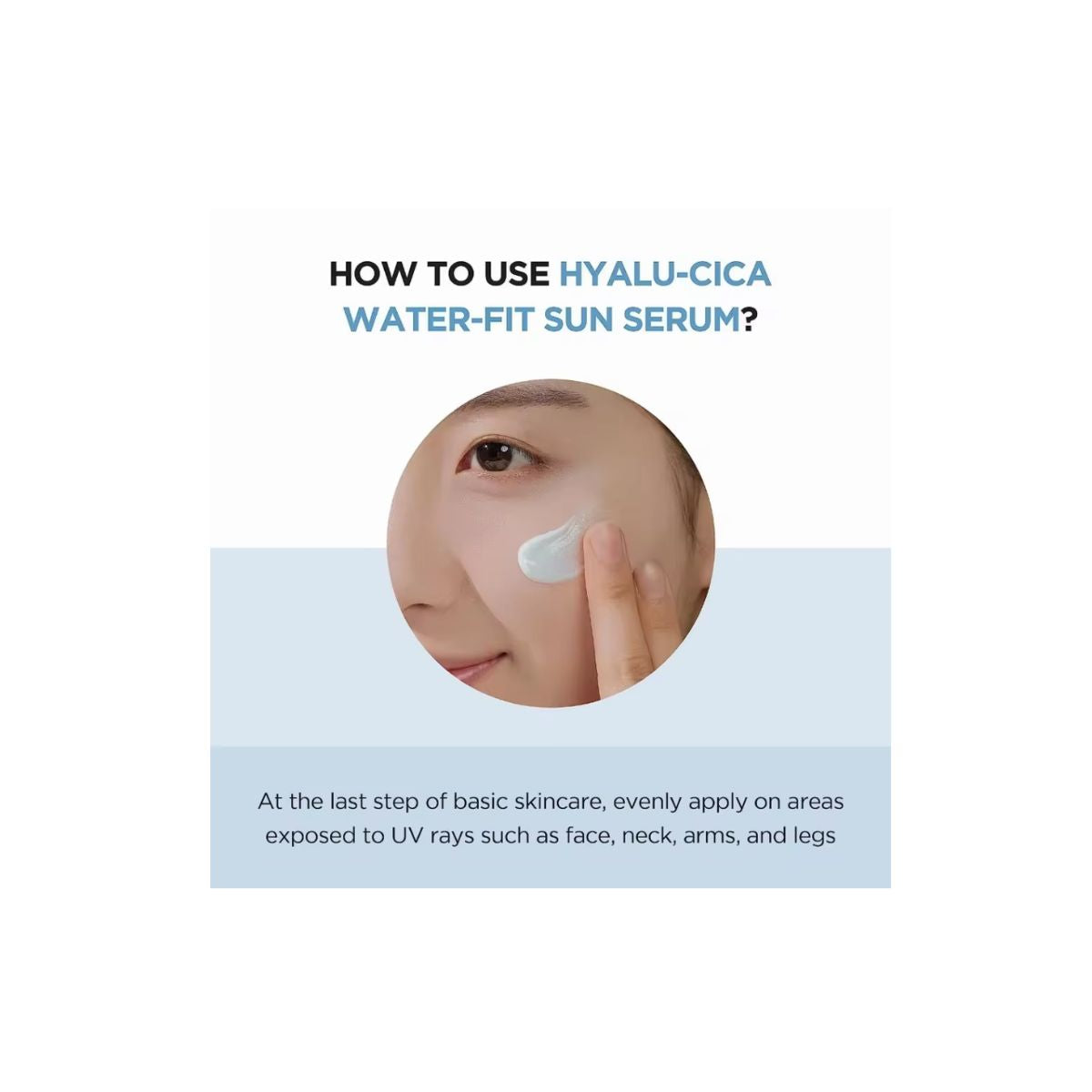 SKIN1004 Hyalu-Cica Water-Fit Sun Serum SPF50+ PA++++/ 1PACK - Hydrating, Soothing, UV Protection