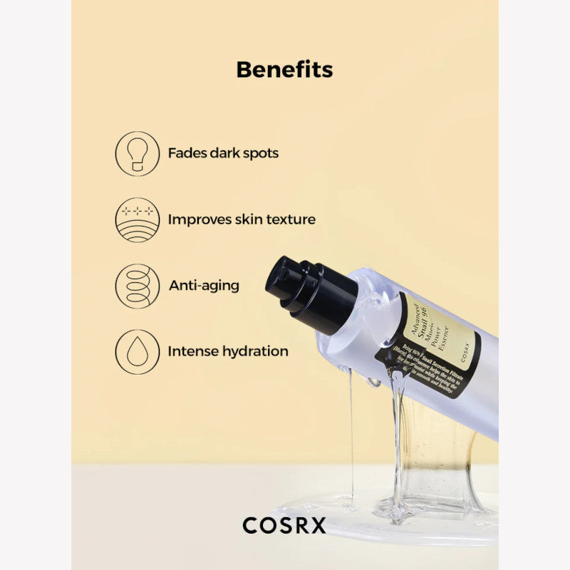 COSRX Advanced Snail 96 Mucin Power Essence - Revolutionary Skin Rejuvenation and Hydration, Korean Skincare esBeauty