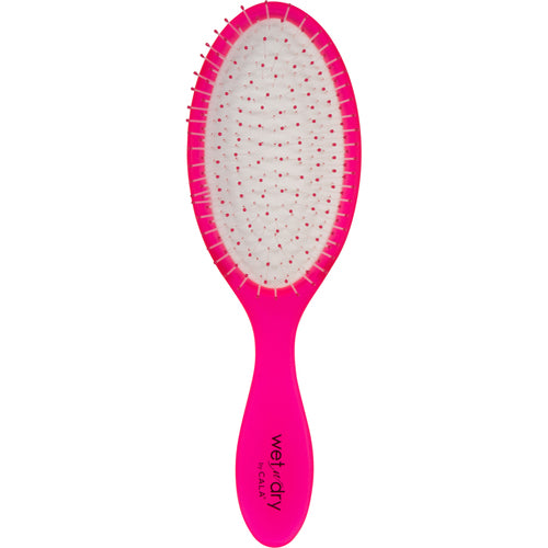 HAIR DETANGLER: WET-N-DRY BRUSH (NEON PINK) esBeauty