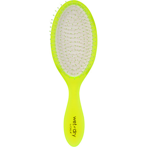 HAIR DETANGLER: WET-N-DRY BRUSH (NEON YELLOW) esBeauty