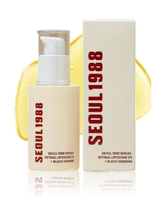 KSECRET SEOUL 1988 Serum Retinal Liposome 2% + Black Ginseng – Korean Anti-Aging Serum with Bakuchiol, Vitamin C & Peptides