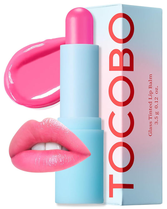 TOCOBO Glass Tinted Lip Balm 012 Better Pink – Vegan Korean Lip Care with Hydration & Radiant Pink Glow
