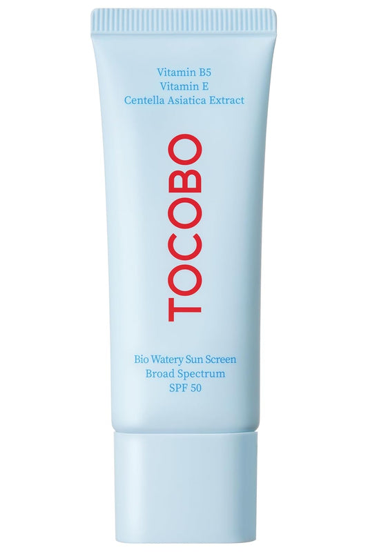 TOCOBO Bio Watery Sunscreen SPF50 Broad Spectrum Korean Facial Sun Cream – Lightweight Vegan Hydrating Formula 1.35 fl oz