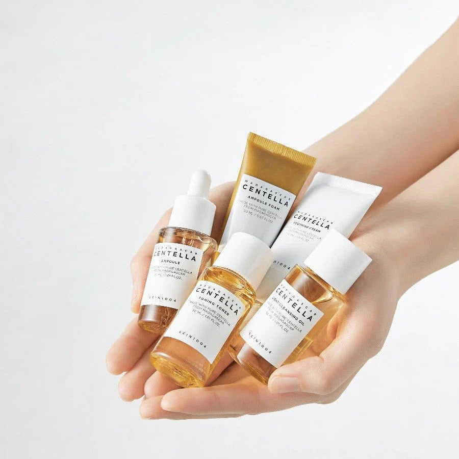 SKIN1004 Madagascar Centella 5-Piece Skincare Travel Kit - Hydrating and Soothing Care for All Skin Types esBeauty