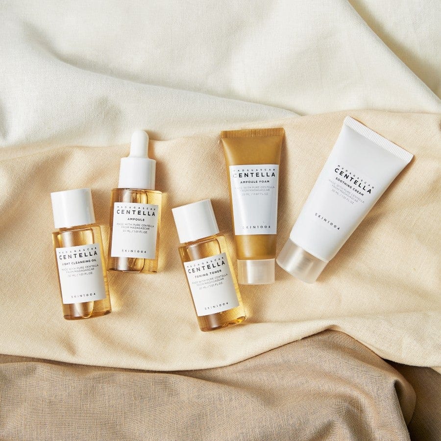 SKIN1004 Madagascar Centella 5-Piece Skincare Travel Kit - Hydrating and Soothing Care for All Skin Types esBeauty