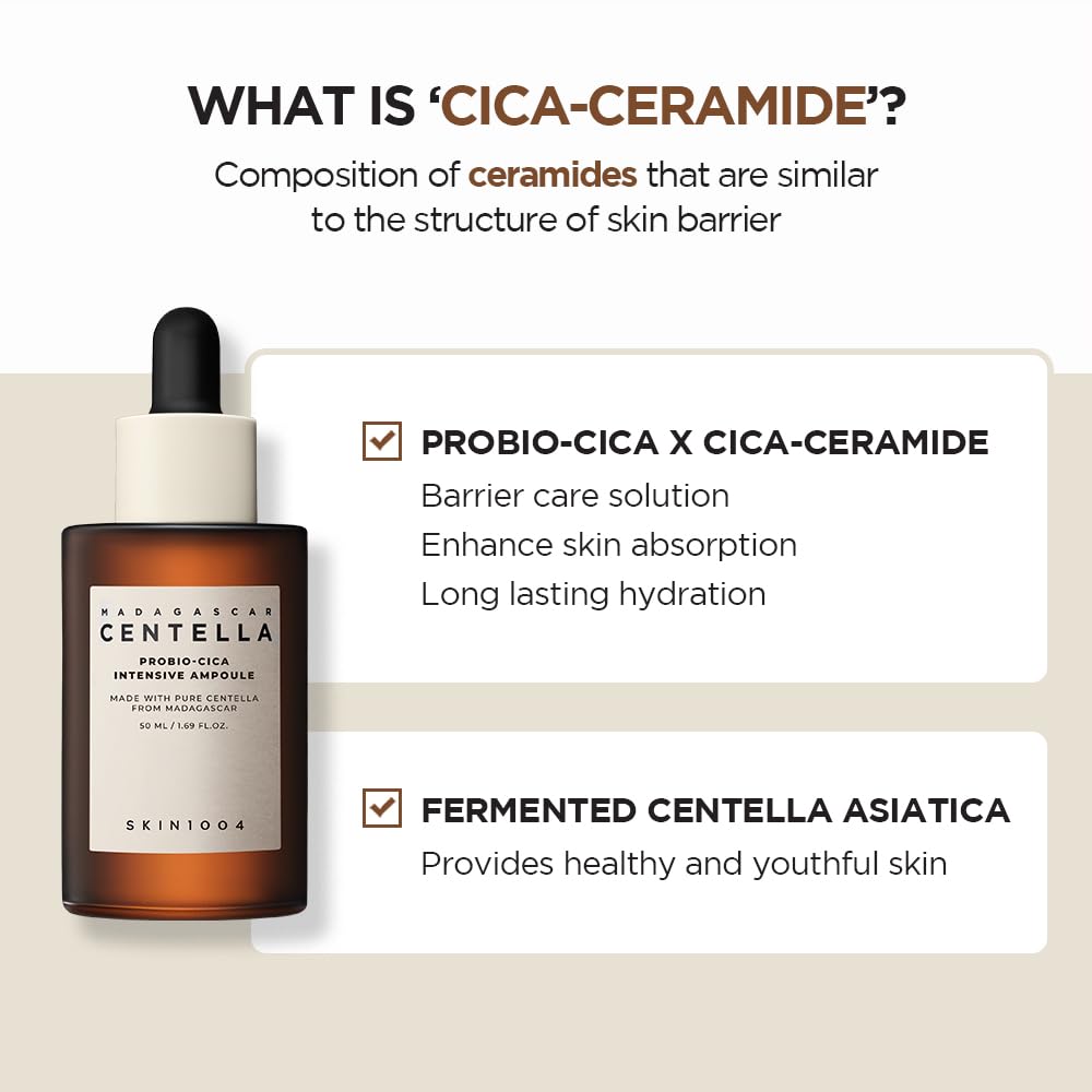 SKIN1004 Madagascar Centella Asiatica Ampoule - Facial Serum for Soothing Sensitive and Acne-Prone Skin esBeauty